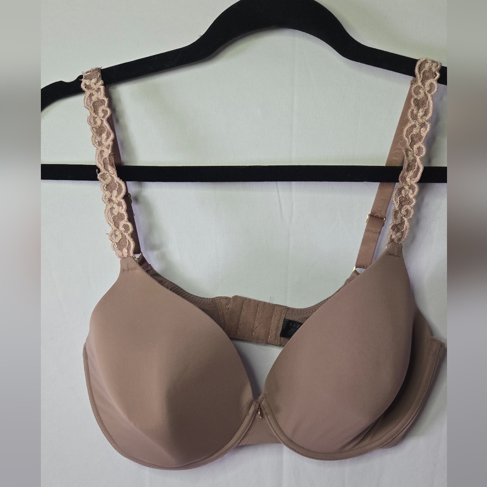 Natori Pure Luxe Custom Coverage Contour Underwire Bra Mauve Size 34DD
